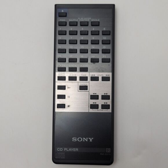 Genuine Sony RM-D270 Remote Control for CD Player - Tested & Working - Picture 1 of 7